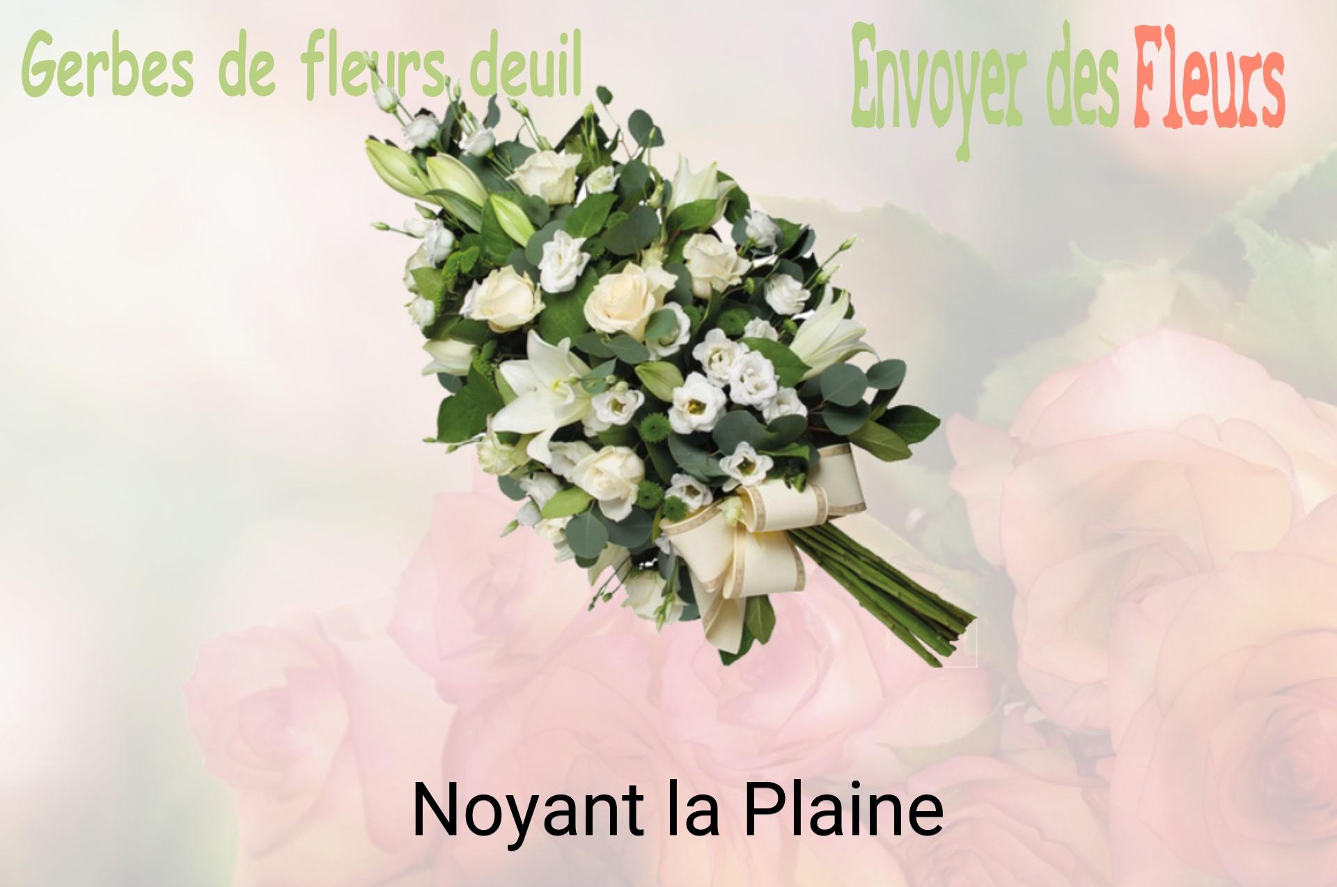 Gerbe de fleurs de deuil livrée à Noyant-la-Plaine